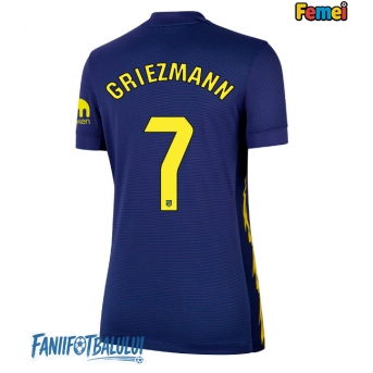 Atletico Madrid Antoine Griezmann #7 Tricou Fotbal Replică 2025-26 Femei Deplasare